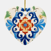 シチリアタイル模様 セラミックオーナメント (裏面)