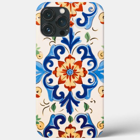 シチリアタイル模様 Case-Mate iPhoneケース (裏面)