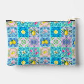 シチリアターコイズアズレ地中海のホ アクセサリーポーチ (裏面)