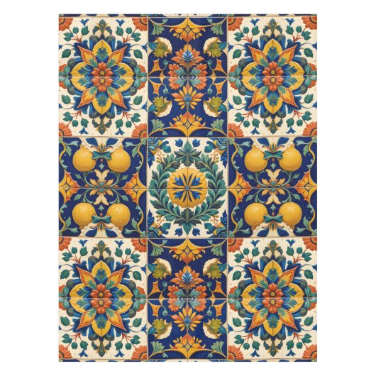 シチリアデザイン テーブルクロス (正面)