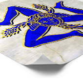 シチリアトリナキュリアオンプラスター ポスター (角)