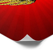 シチリアトリナクリアシールドウィングスハート ポスター (角)