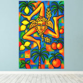 シチリアトリナクリアパブロスタイル キャンバスプリント (インサイチュ (ウッドフロア))