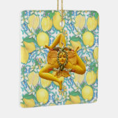 シチリアトリナクリアフラワーレモンシチリーイタリアフローラ セラミックオーナメント (右)