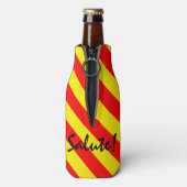 シチリアトリナクリアレッドイエローストライプ ボトルクーラー (ボトル裏面)