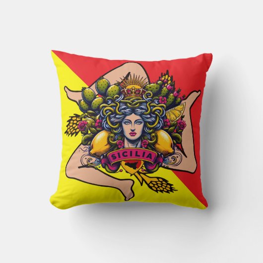 シチリアトリナクリア装飾用クッション クッション (正面)