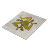 シチリアトリナクリア金ゴールドオンフレスコパターン タイル (側面)