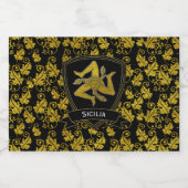 シチリアトリナクリ葉ア金ゴールドズyour Text リキュールボトルラベル (シングルラベル)