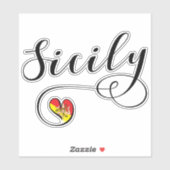 シチリアハート国旗、シチリア シール (シート)