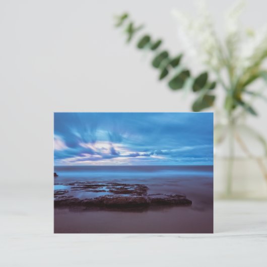 シチリアビーチ,イタリア,旅行写真 ポストカード (スタンド正面)