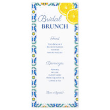 シチリアブライダルシャワーメニュー