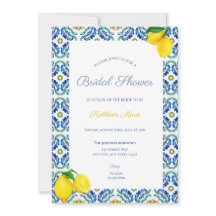 シチリアブライダルシャワー招待