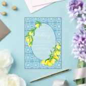 シチリアブルータイルサマーレモンボホ結婚ズ アクリル招待状 (インサイチュ (ウェディング))