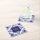 シチリアマジョリカスクエアコースター – レモンテーマ スクエアペーパーコースター (インサイチュ)