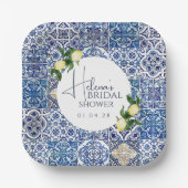 シチリアマジョリカ紙プレート – レモンテーマ ペーパープレート (正面)