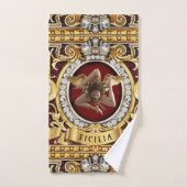 シチリアメドゥサトリナカリギフトゲスト バスタオルセット (ハンドタオル)