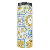 シチリアレモン水彩正方形パターン タンブラー (裏面)