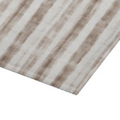 シチリアン織りクリームタンストライプの結婚前お茶会 カッティングボード (角)