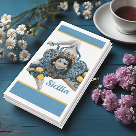 シチリア三脚のシンボルシチリアのトリナリア