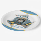 シチリア三脚のシンボルシチリアのトリナリア ペーパープレート (アングル)