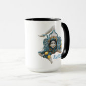 シチリア三脚のシンボルシチリアのトリナリア マグカップ (正面右)