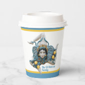 シチリア三脚のシンボルシチリアPaのトリナリア 紙コップ (裏面)