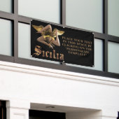 シチリア商業用標識バナー(パーソナライズ可能) 横断幕 (ビルの外側)