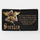 シチリア商業看板 (カスタマイズ可能) 横断幕 (横)