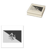 シチリア国旗のゴム印 ラバースタンプ (押印)