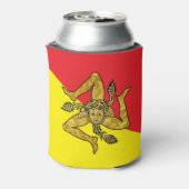 シチリア国旗のシチリア・トリナリア 缶クーラー (缶裏面)
