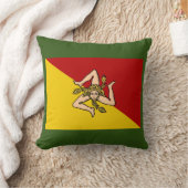 シチリア国旗の装飾用クッション クッション (ブランケット)