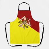 シチリア国旗（イタリア） エプロン (正面)