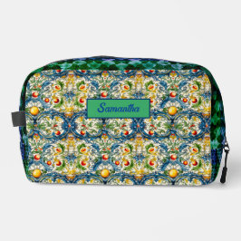 シチリア地中海のの柑橘類の青いタイル ドップキット