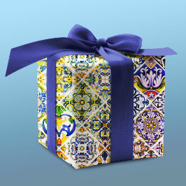 シチリア地中海のの緑瓦 ラッピングペーパー