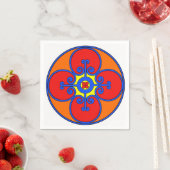 シチリア地中海のデザイン スタンダードカクテルナプキン (インサイチュ)