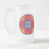 シチリア地中海のデザイン フロストグラスビールジョッキ (左)