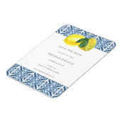 シチリア地中海のブルー・レモン日程保存 マグネット (左側)