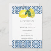 シチリア地中海のブルー・レモン日程保存 案内状 (正面)