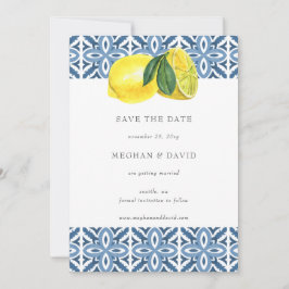 シチリア地中海のブルー・レモン日程保存 案内状