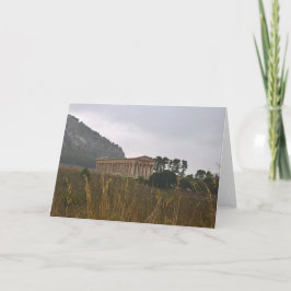 シチリア寺院のカード。あなた空白の自身のメッセージのために カード