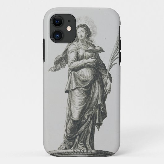 シチリア島のアガタ聖人の火山の恵みアート Case-Mate iPhoneケース (裏面)
