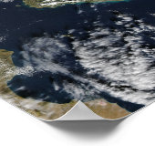 シチリア島のエトナ山の噴火 ポスター (角)