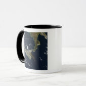 シチリア島のエトナ山の噴火 マグカップ (正面左)