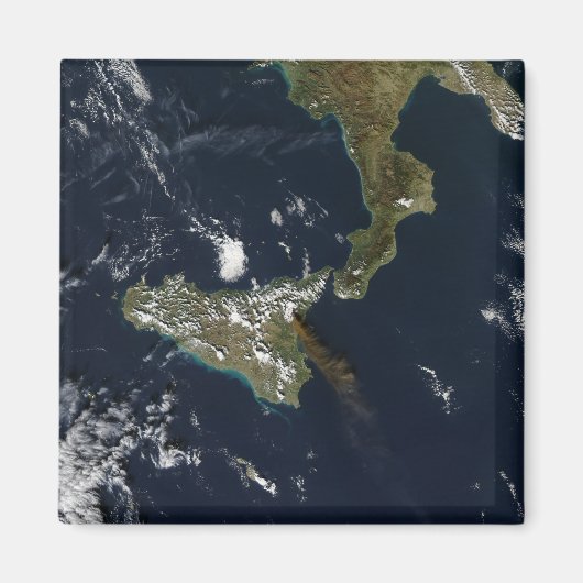 シチリア島のエトナ山の噴火 マグネット (正面)