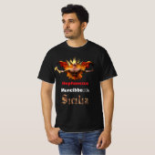 シチリア島のエトナ火山 " ムンチベッドゥ' Tシャツ (正面フル)