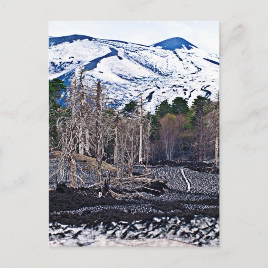 シチリア島のバルカン・エトナ ポストカード (正面)