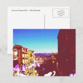 シチリア島の夏のシアンシアナ ポストカード (正面/裏面)