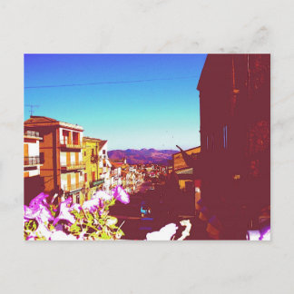 シチリア島の夏のシアンシアナ ポストカード