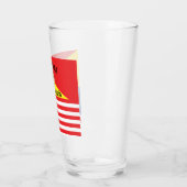 シチリア島の旗 アメリカの旗 タンブラーグラス (左)