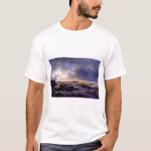 シチリア島の海岸の嵐の後 Tシャツ (正面)